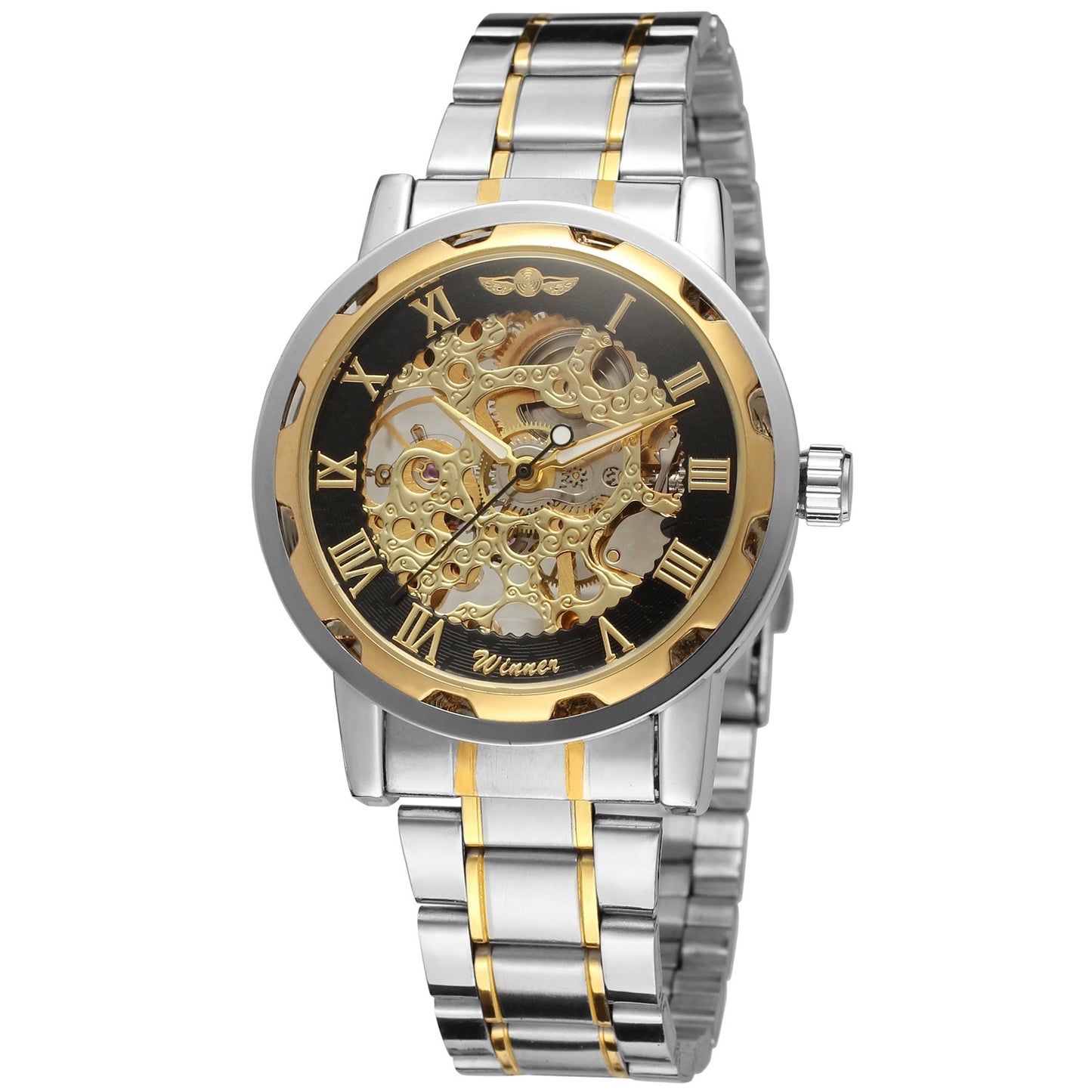 Openwork Gear Manual Mechanical Watch For Men