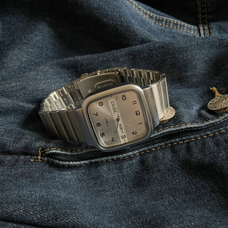 Mechanical-style Watch And Student-friendly Design Conceptual Hole Detail For Men