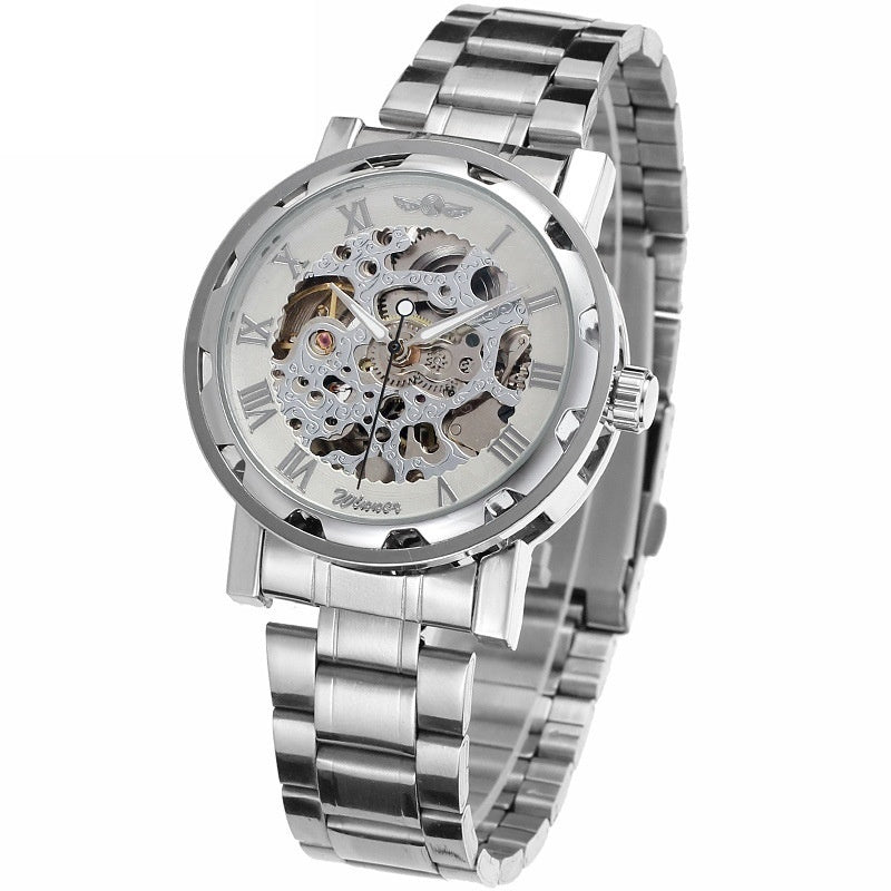 Openwork Gear Manual Mechanical Watch For Men