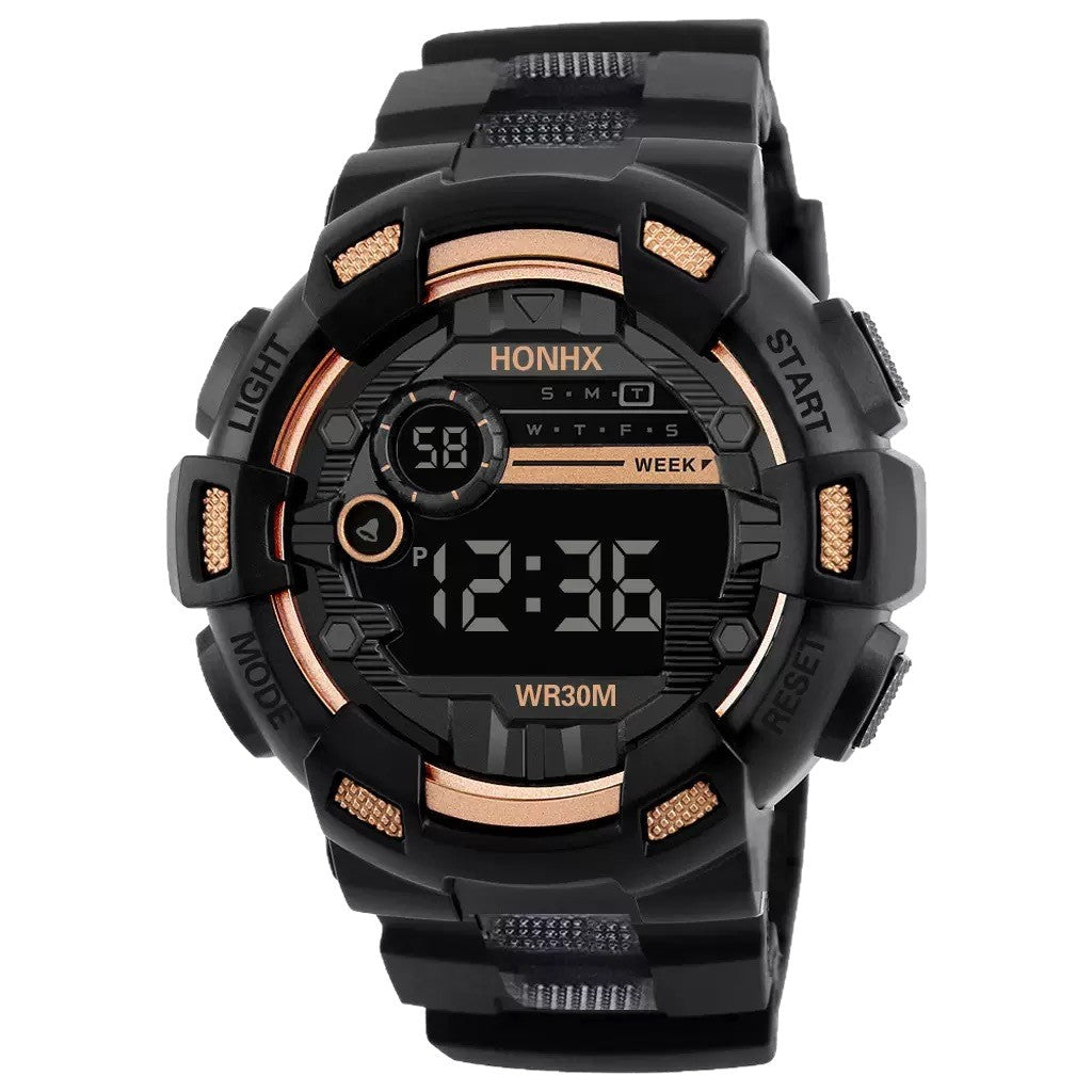 Mens Multi-Function, Water-Resistant Luminous Sports Electronic Watch