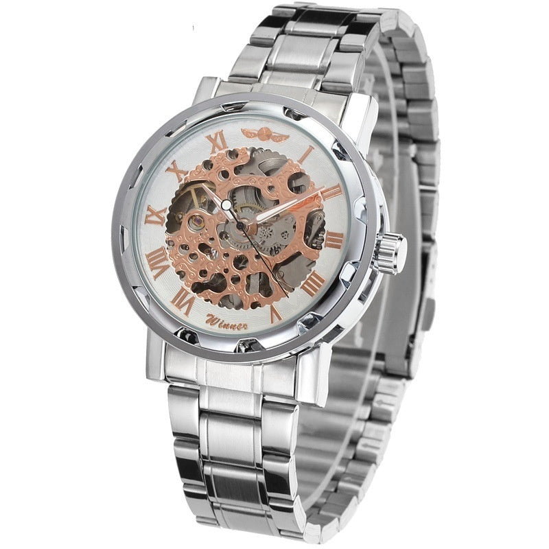 Openwork Gear Manual Mechanical Watch For Men