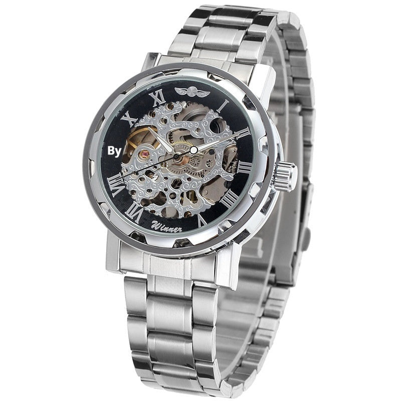 Openwork Gear Manual Mechanical Watch For Men