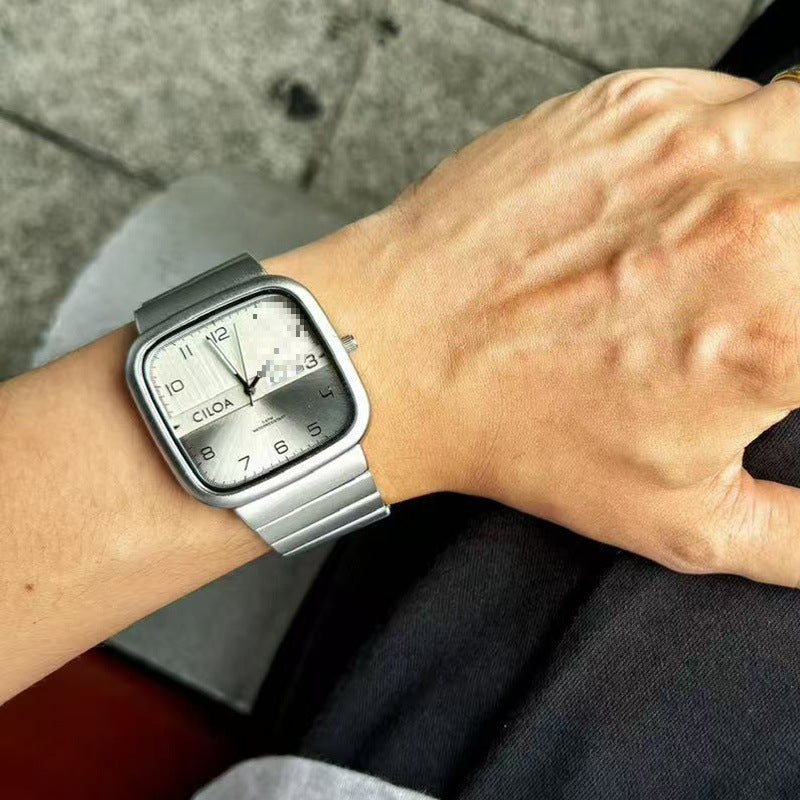 Mechanical-style Watch And Student-friendly Design Conceptual Hole Detail For Men