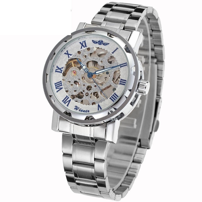 Openwork Gear Manual Mechanical Watch For Men
