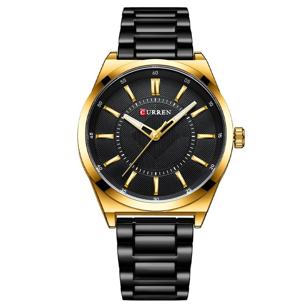 Mens Simple Business Waterproof Bar-Clasp Watch